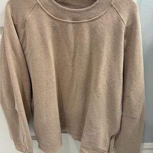 lululemon athletica Crewneck Sweatshirt in Light Tan